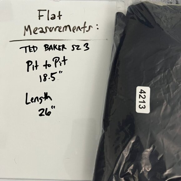 Ted Baker ILLIJ Textured Jacket Cobalt Blue sz 3 - Picture 8 of 8